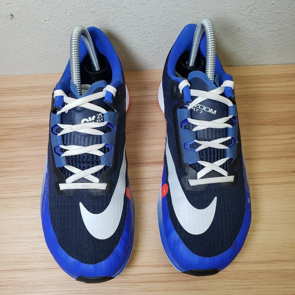 Nike Men's 6 Air Zoom Rival Fly 3 Running Shoes Obsidian Blue Racer Gym Sporty